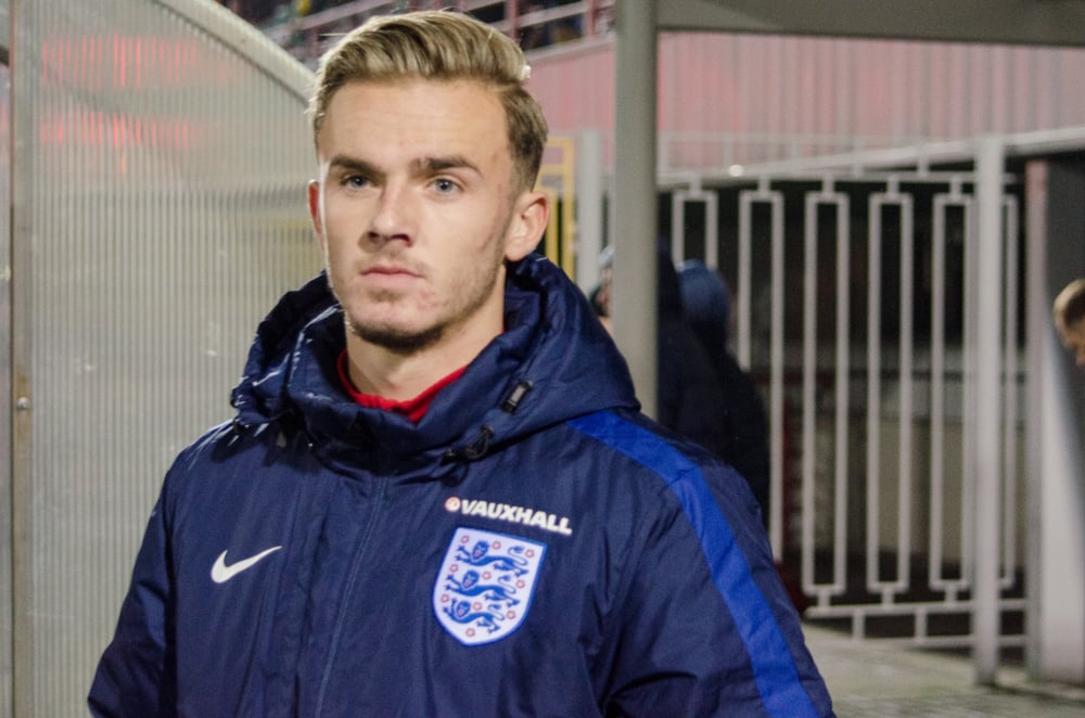 England soccer player James Maddison