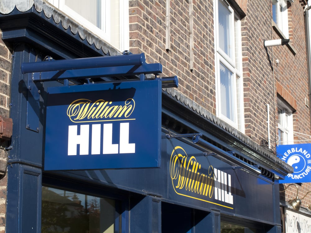 William Hill betting shop sign