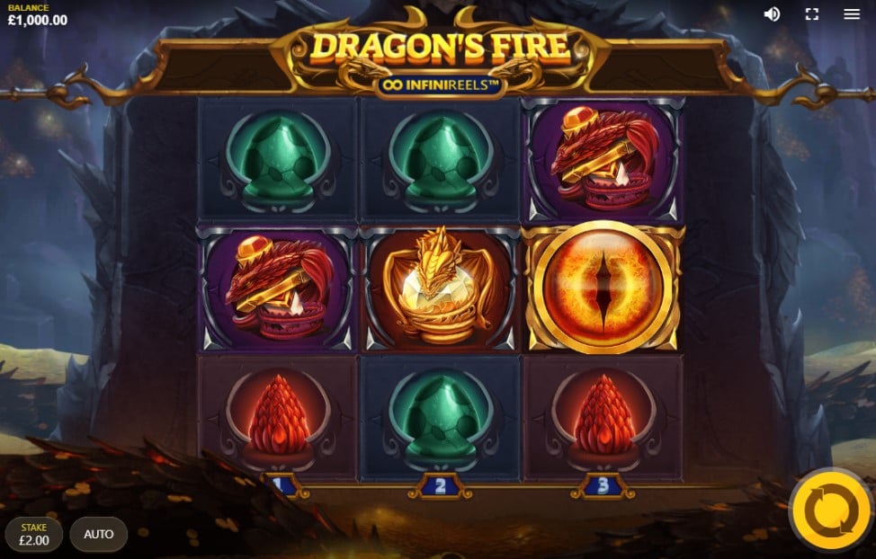 Dragon's Fire: InfiniReels slot reels by Red Tiger