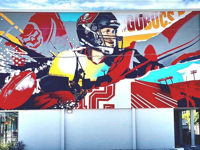 Tom Brady mural