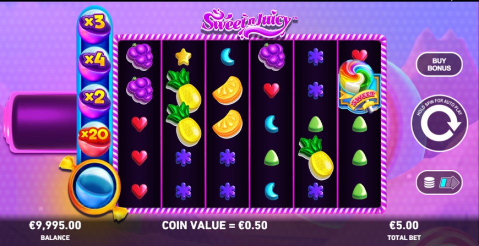 Sweet'n Juicy slot reels Playtech - best new online slots of the week